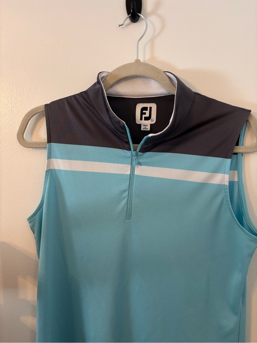FootJoy Blue and White Striped Women's Tank Top